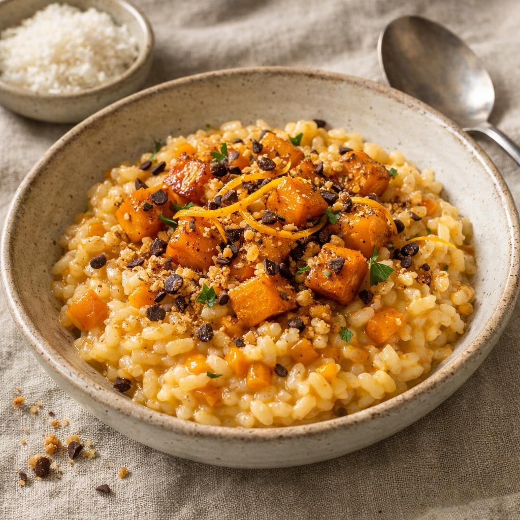 Risotto potimarron orange