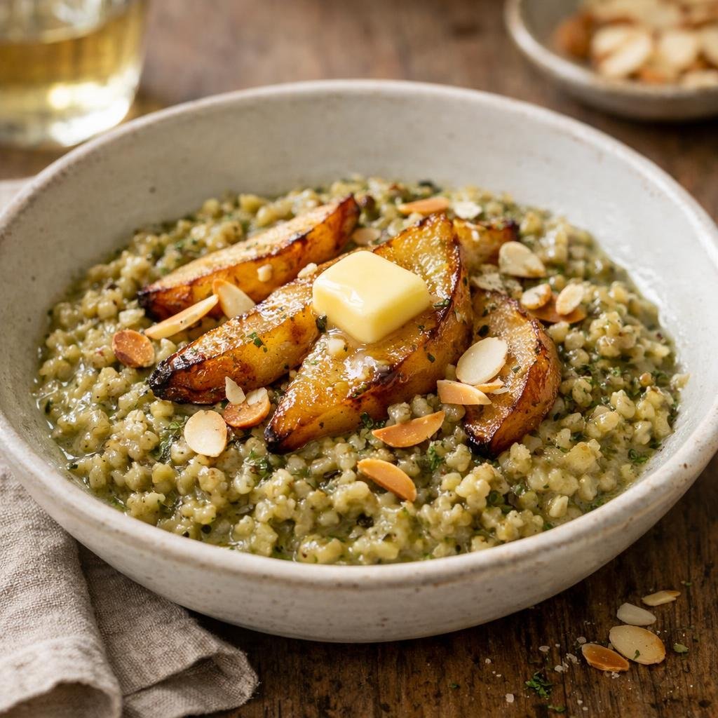 Risotto sarrasin matcha