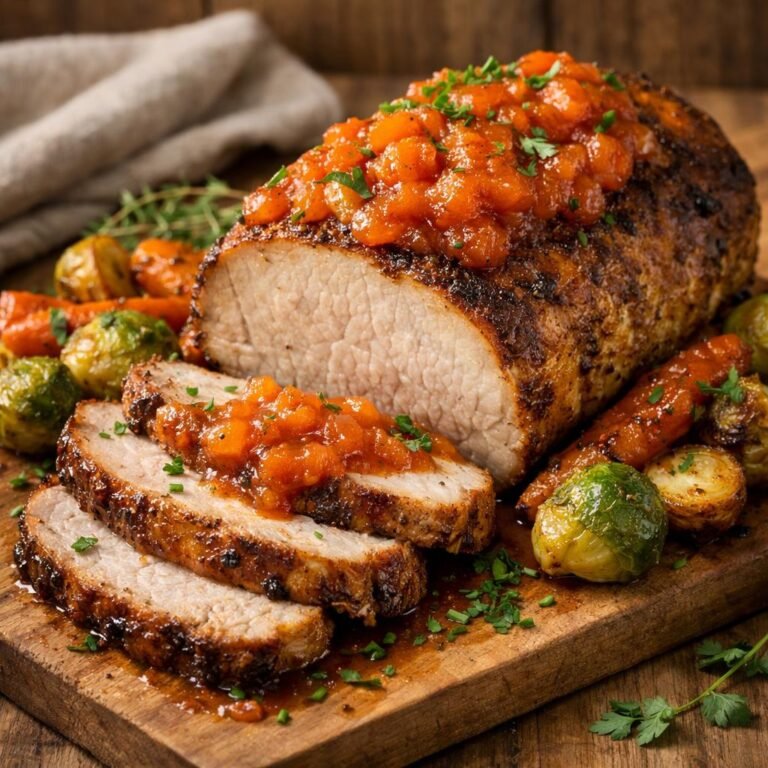 Rôti de porc à la normande