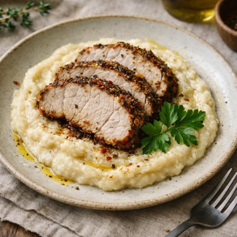 Rôti de porc Aglio e Olio