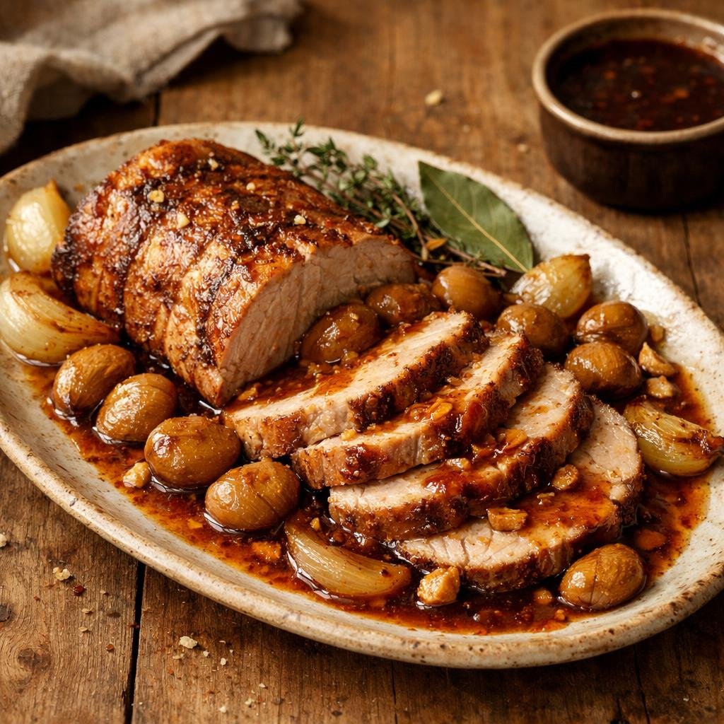 Rôti de porc au piment