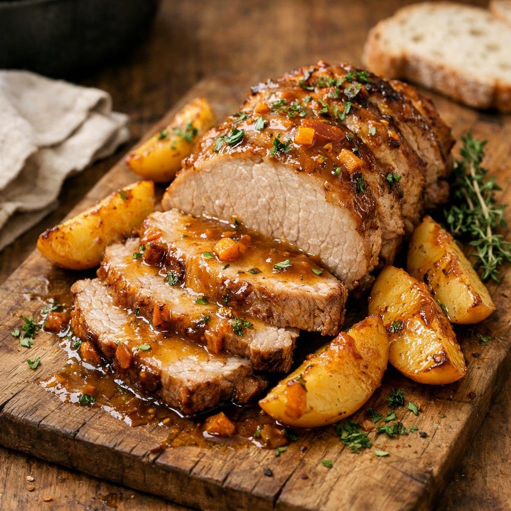 rôti de porc orange amère