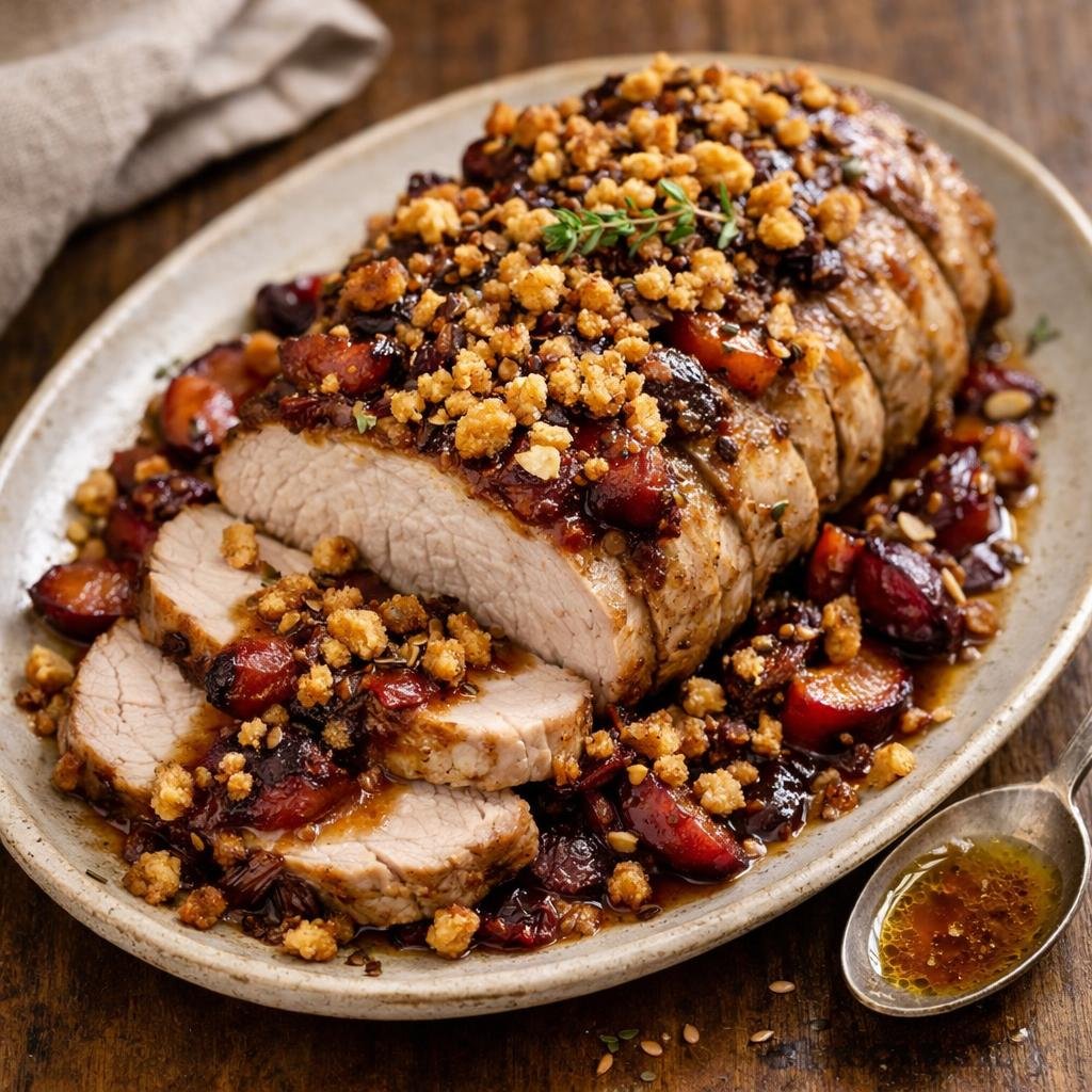 rôti de porc aux prunes