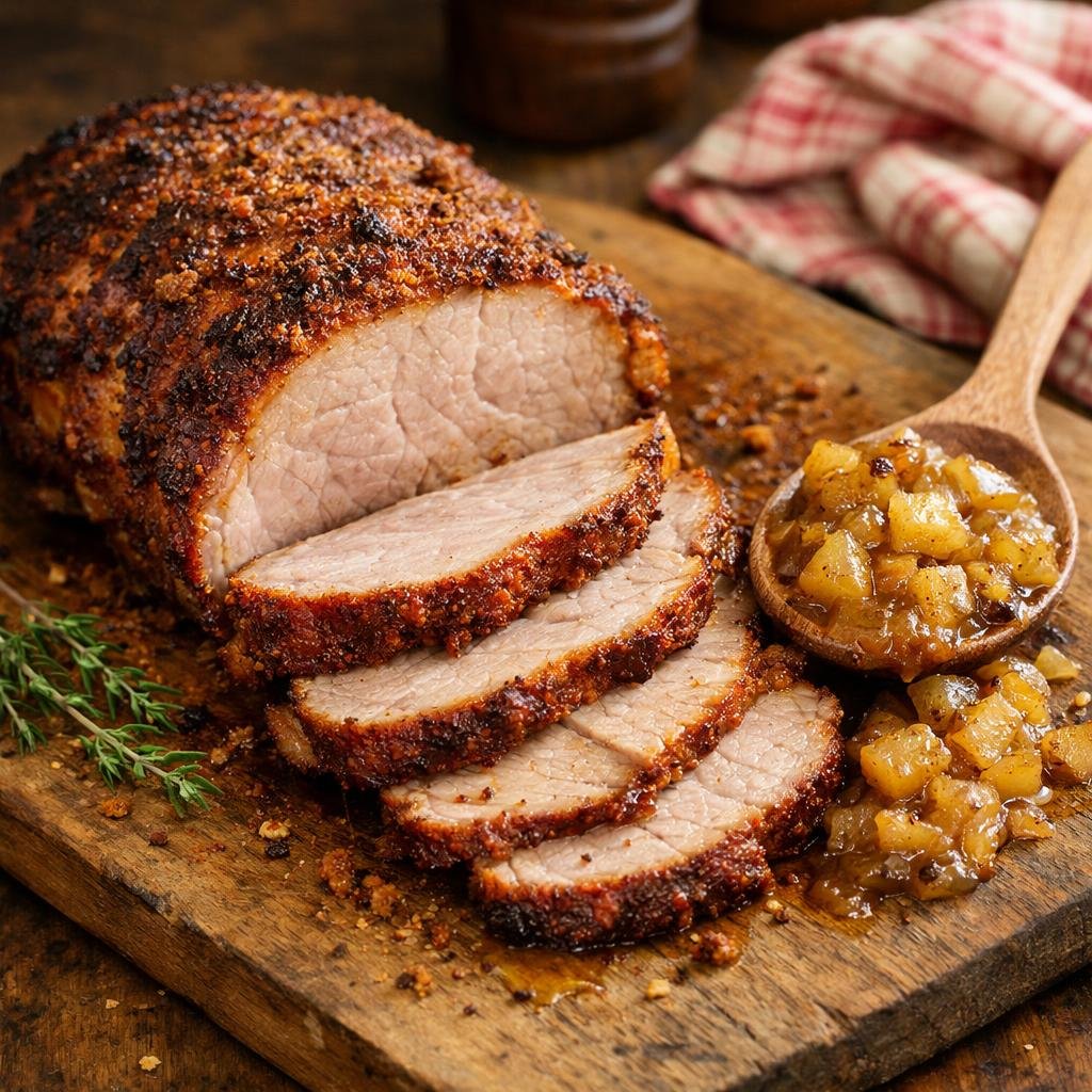 Rôti de porc pimenté