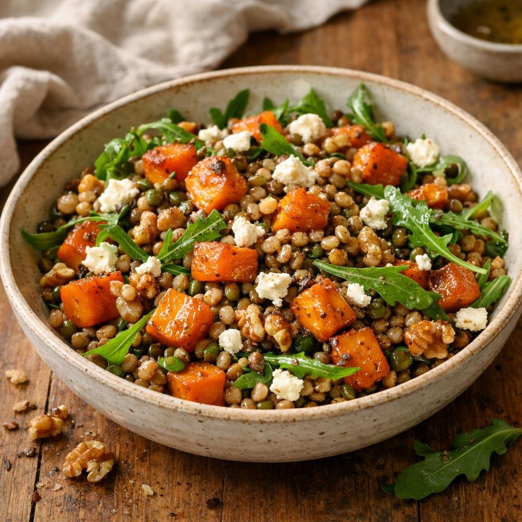 Salade épeautre potimarron