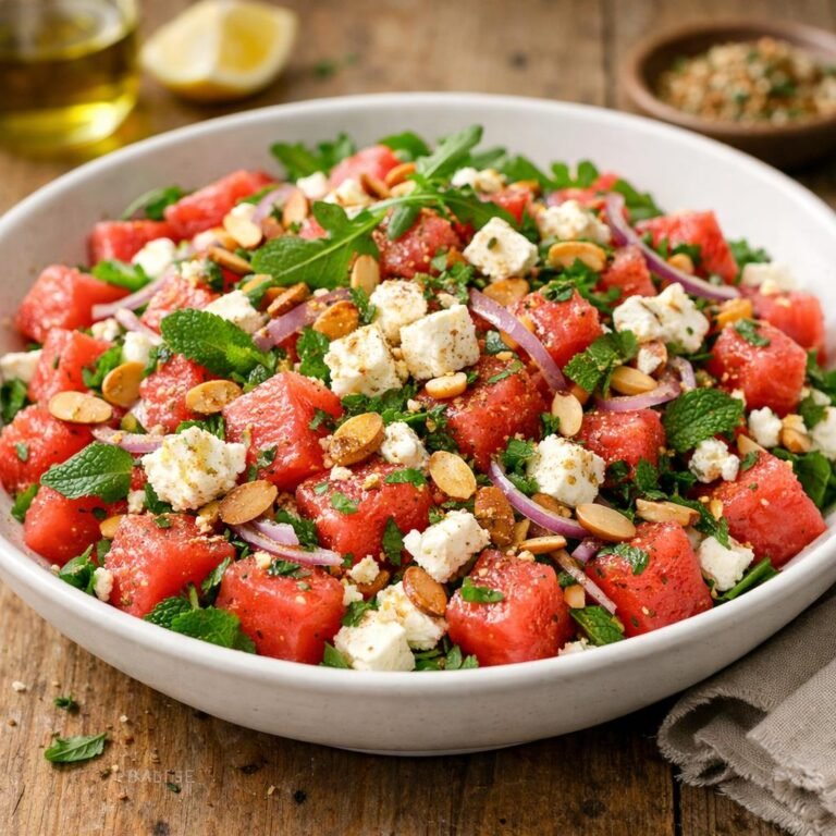 Salade pastèque feta