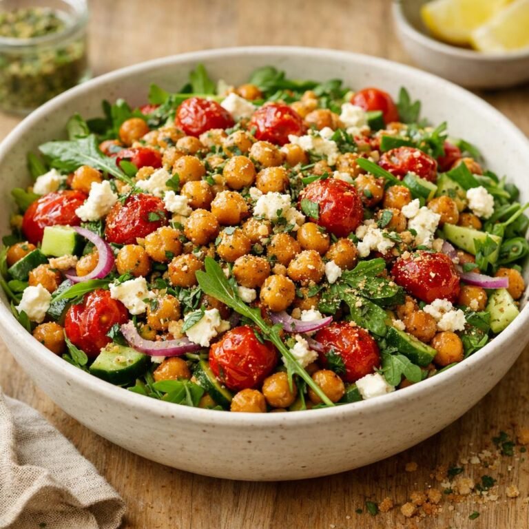 Salade pois chiches rôtis