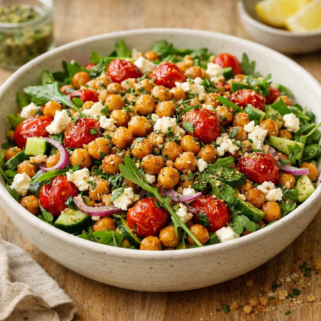 Salade pois chiches rôtis