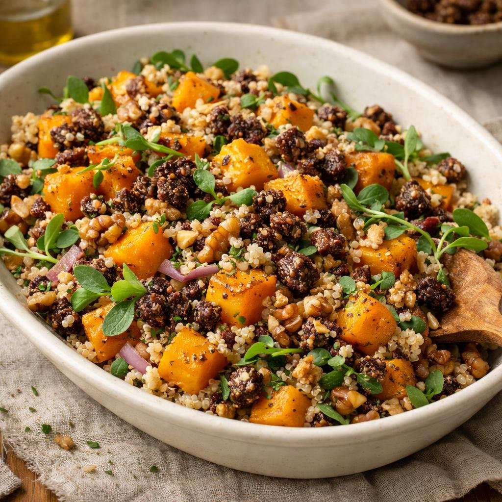 Salade tiède butternut quinoa