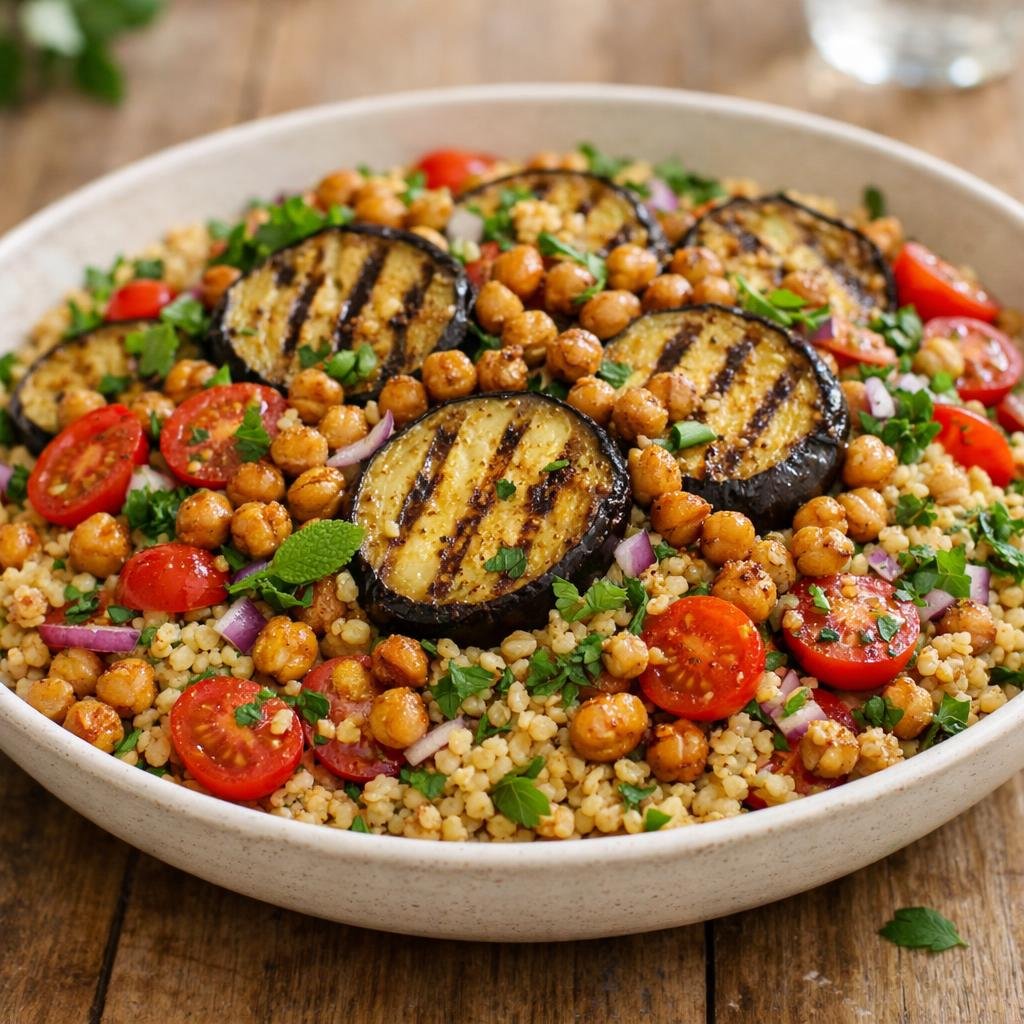 Salade tiède de boulgour