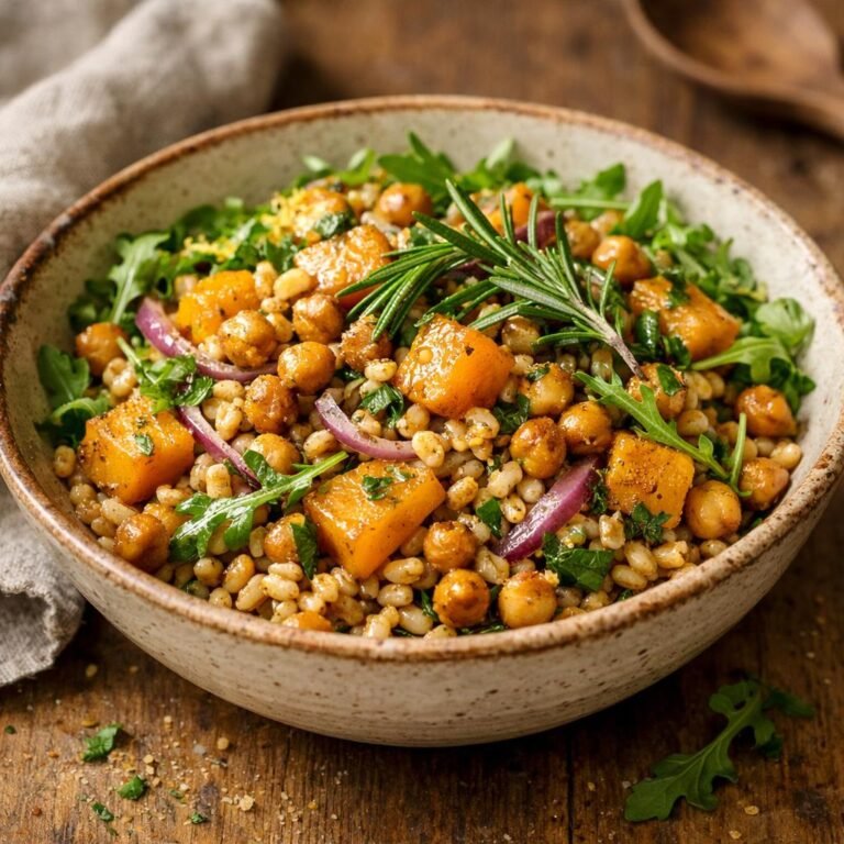 Salade tiède de farro