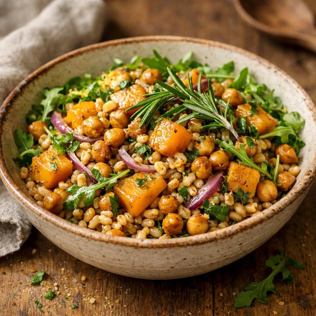 Salade tiède de farro