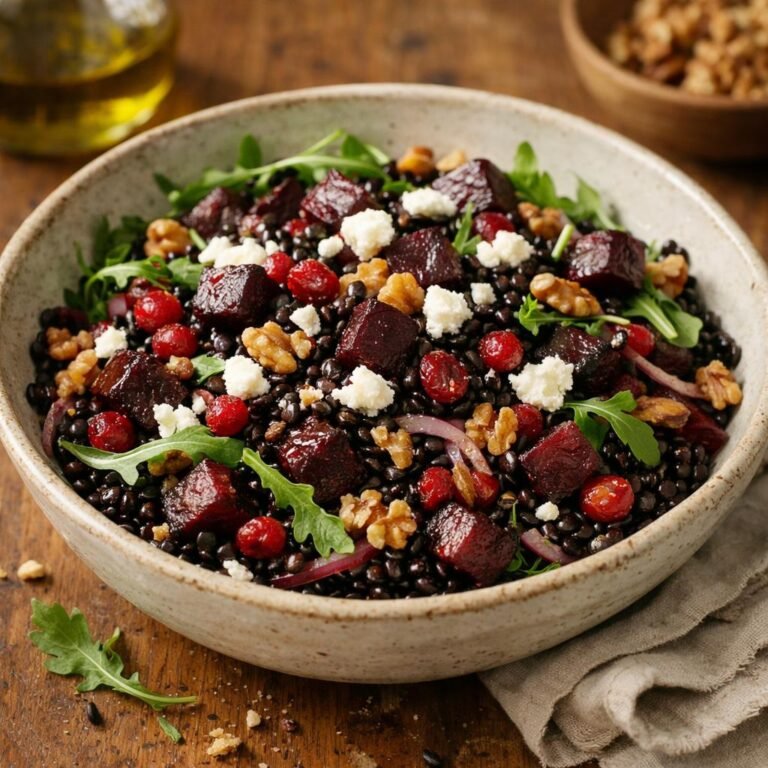 salade tiède de lentilles