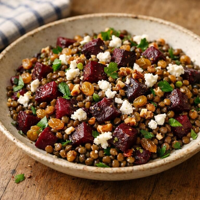salade tiède de lentilles