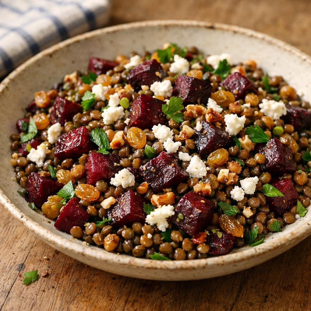 salade tiède de lentilles