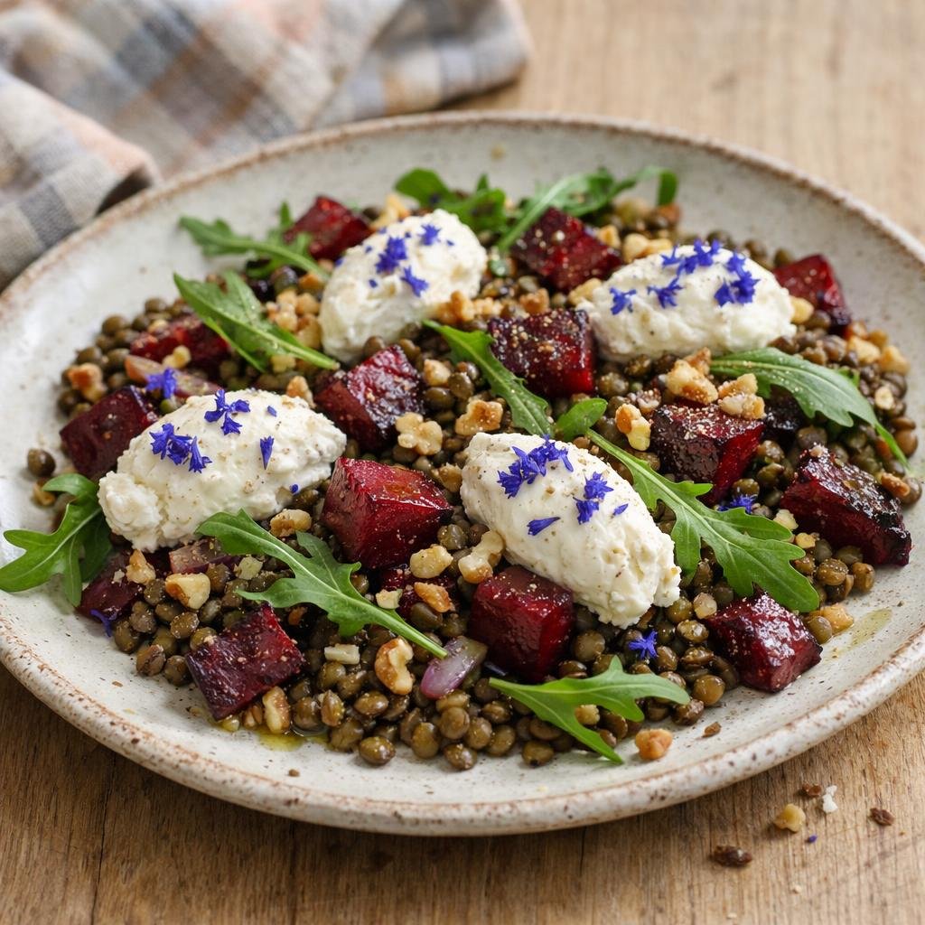 salade tiède de lentilles