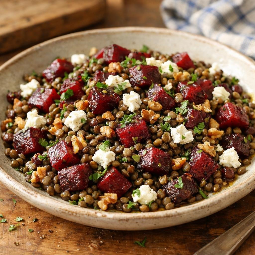 salade tiède de lentilles