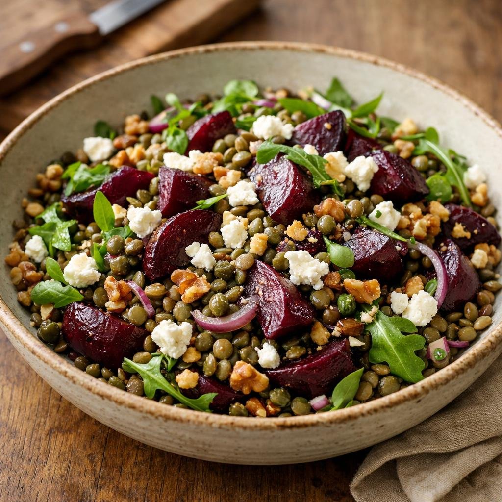 salade tiède de lentilles