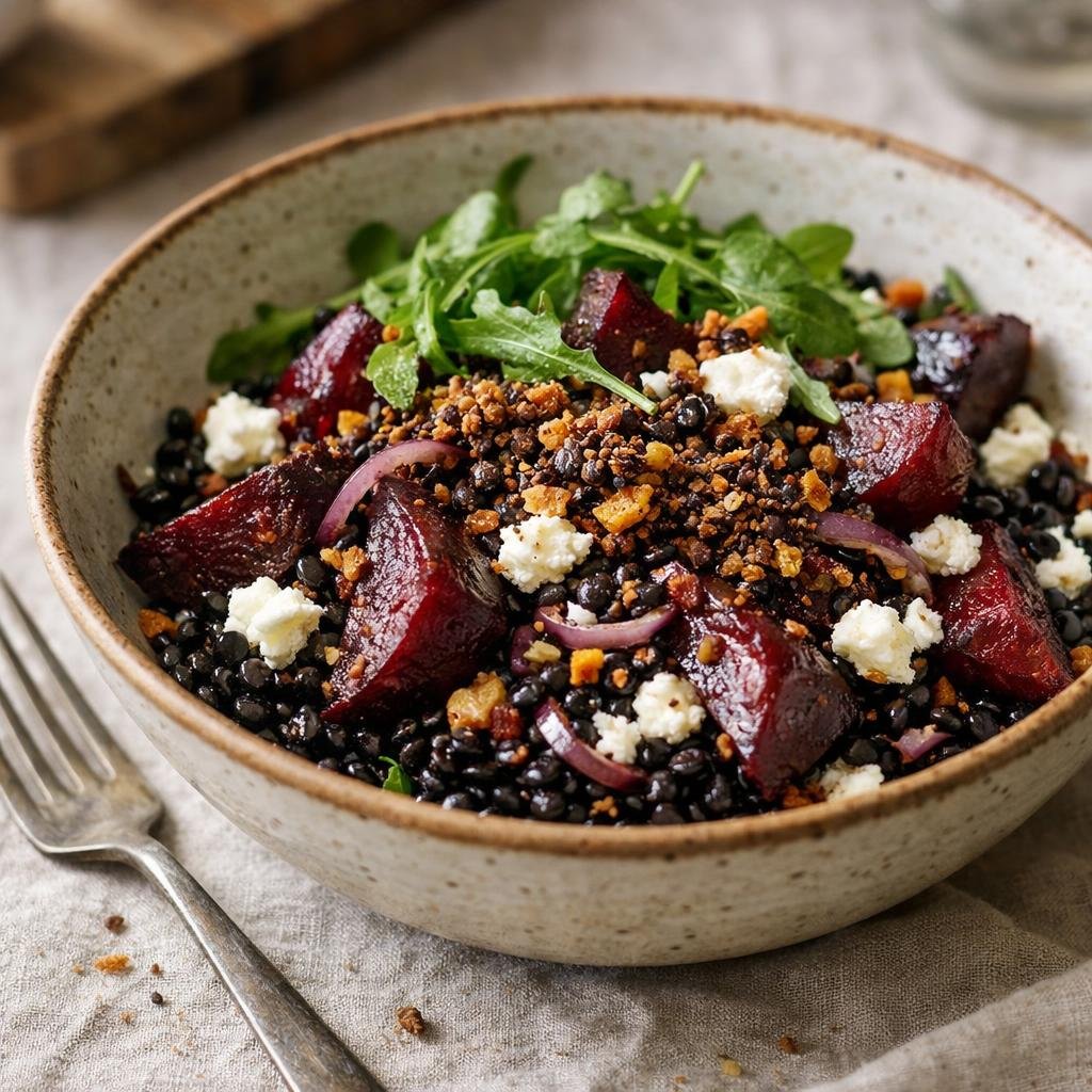 salade tiède de lentilles