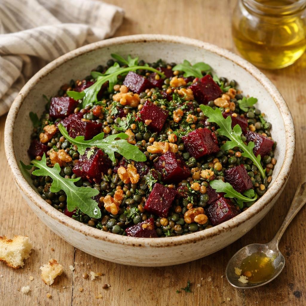 salade tiède de lentilles