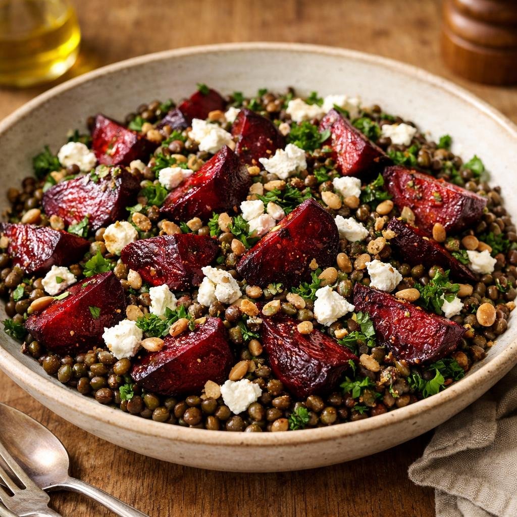 salade tiède de lentilles