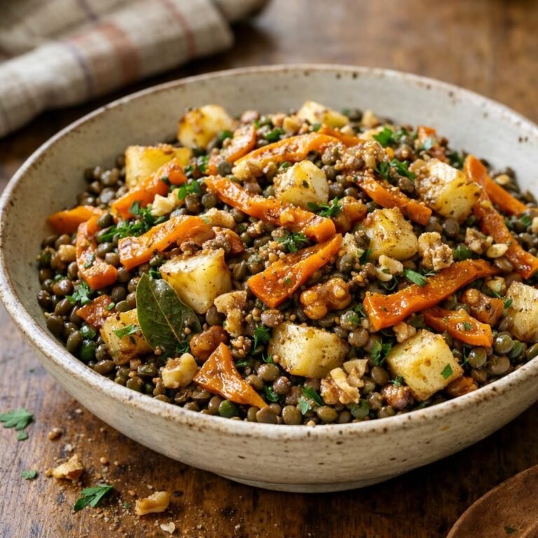 salade tiède de lentilles