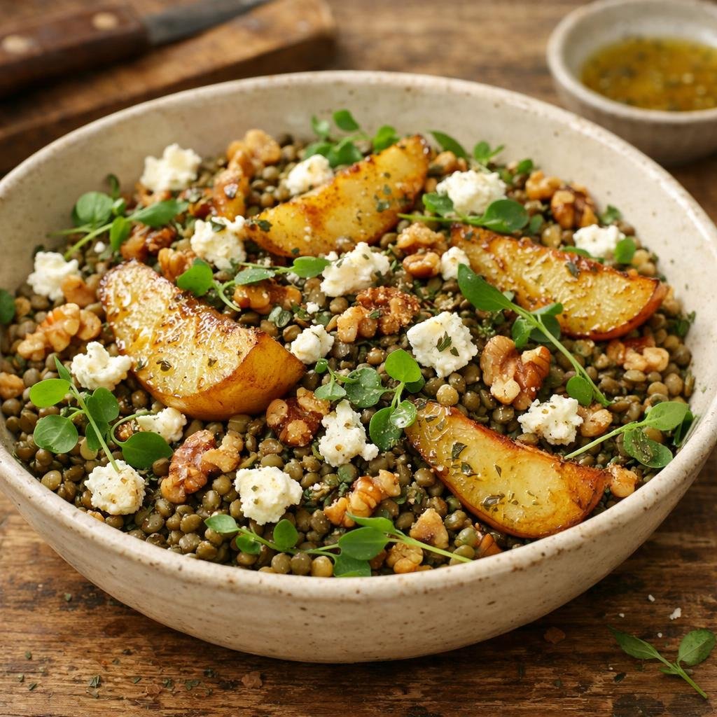 salade tiède de lentilles