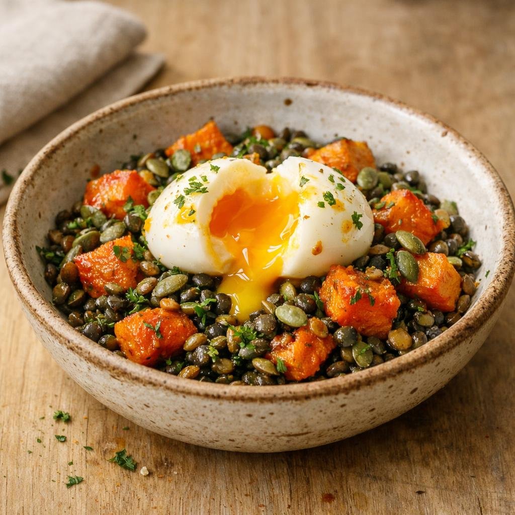 salade tiède de lentilles