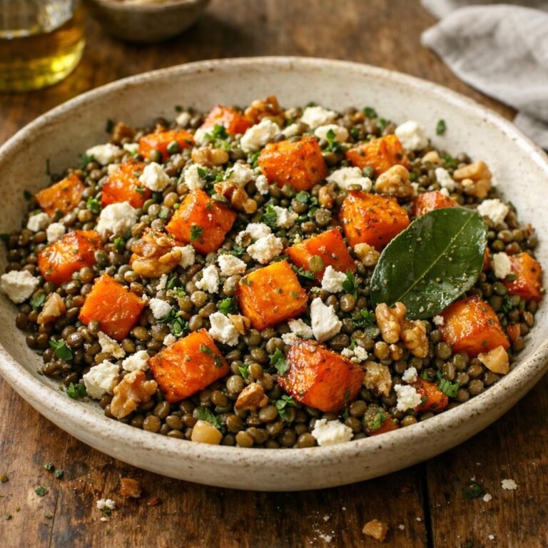 salade tiède de lentilles