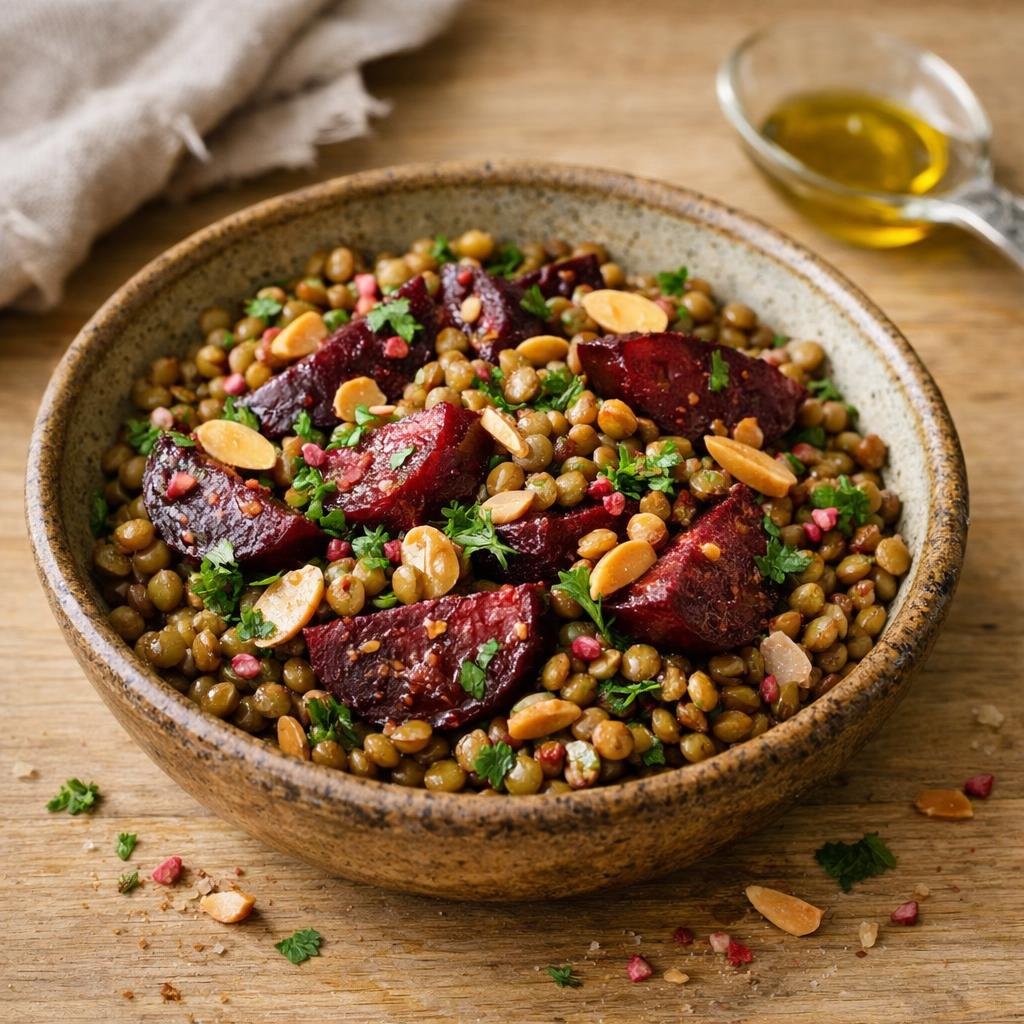 salade tiède de lentilles