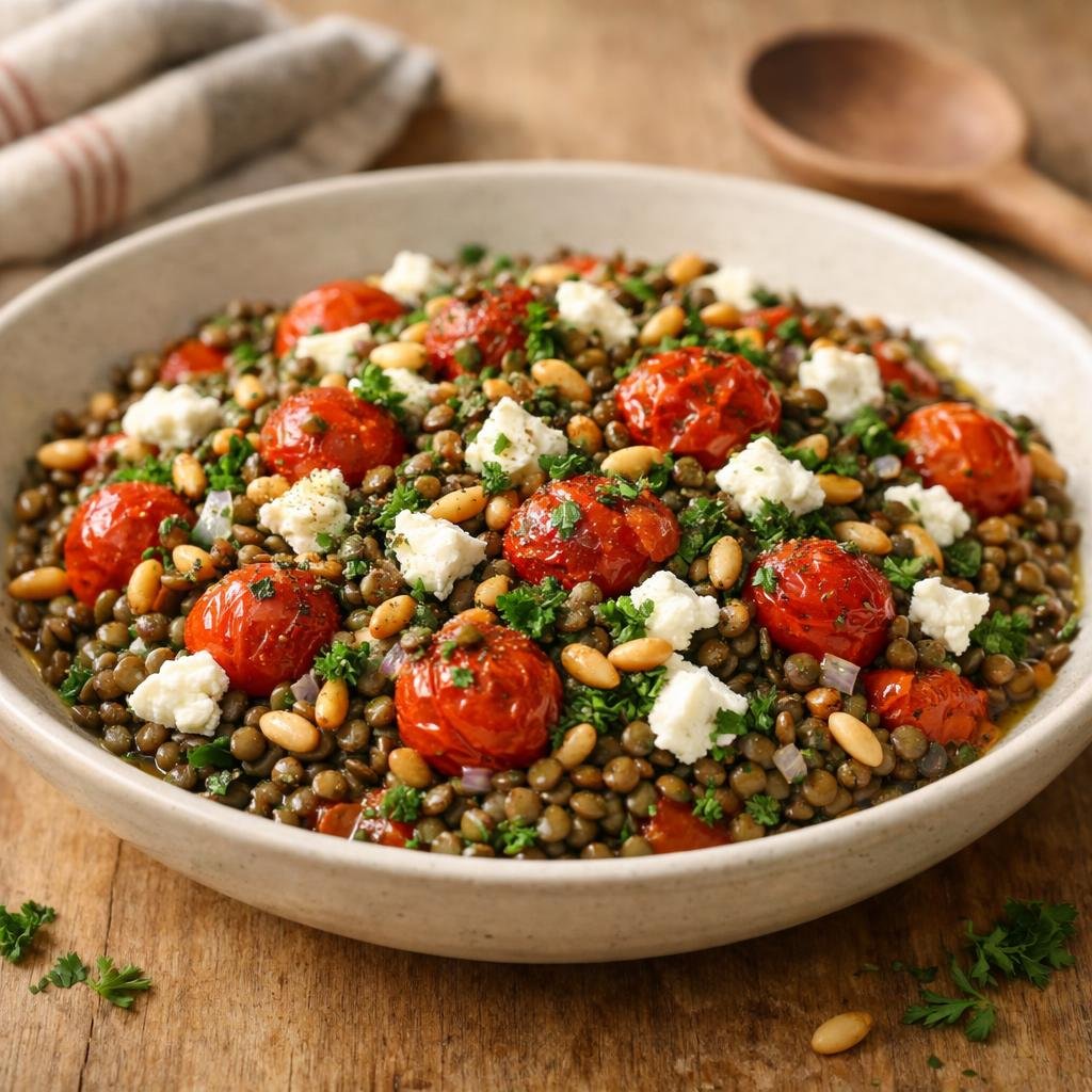 salade tiède de lentilles