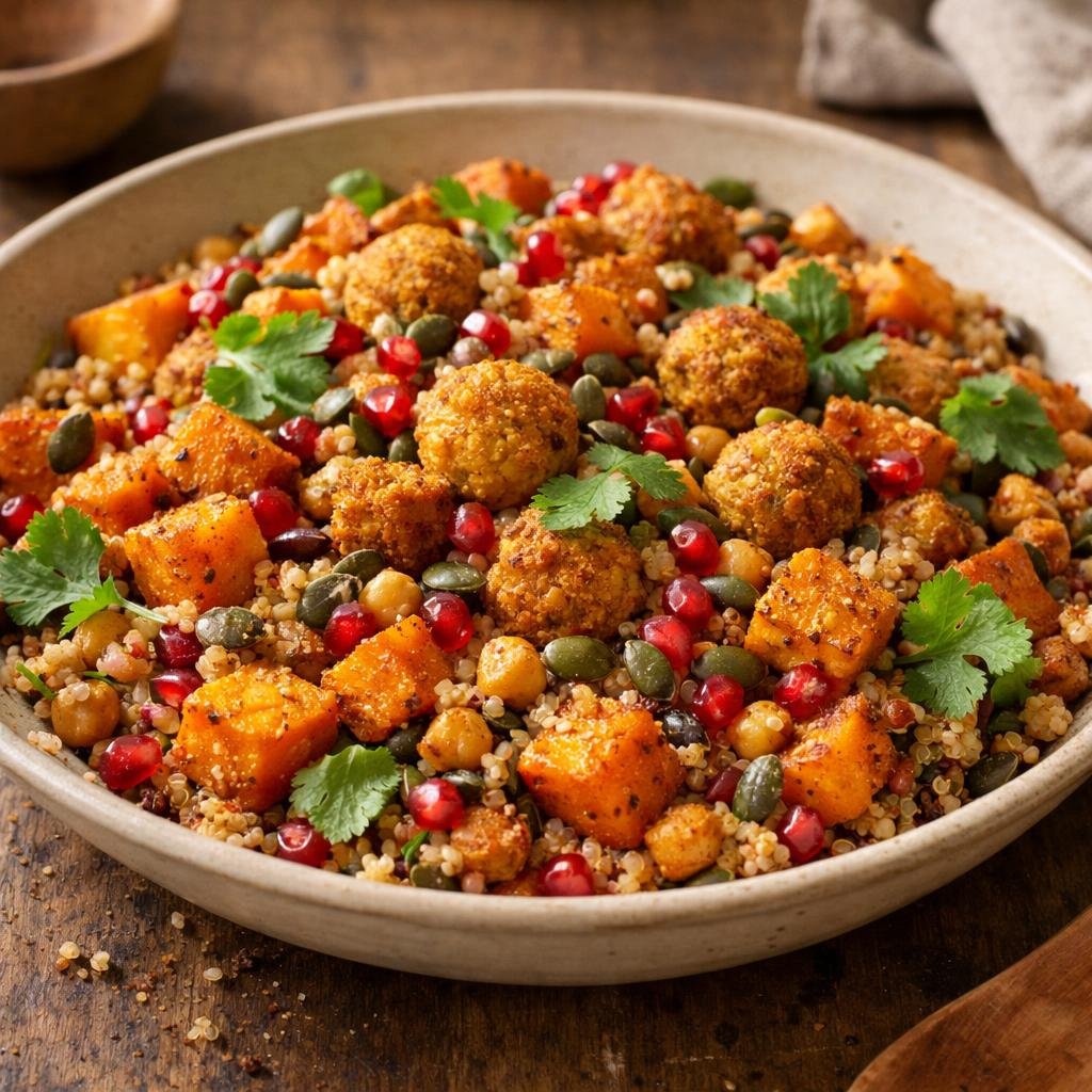 Salade tiède de potimarron
