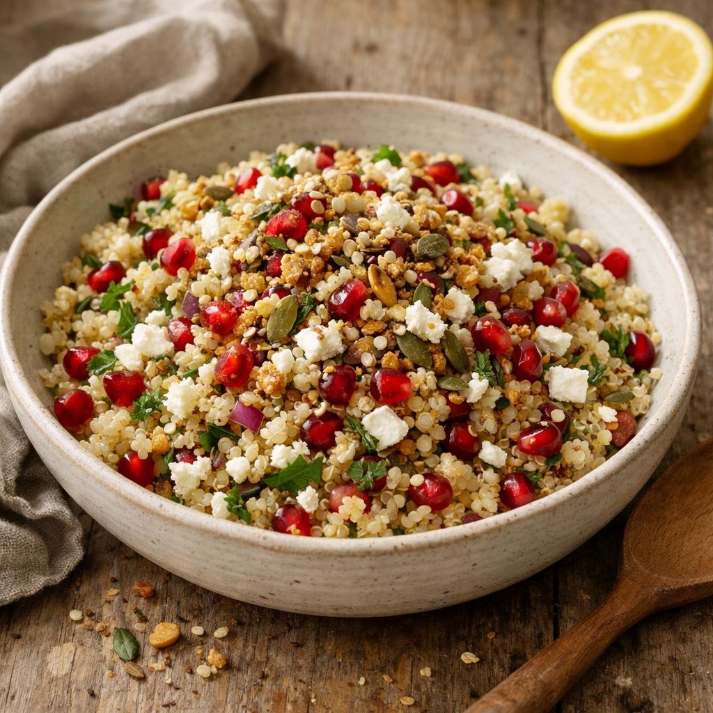 Salade tiède de quinoa