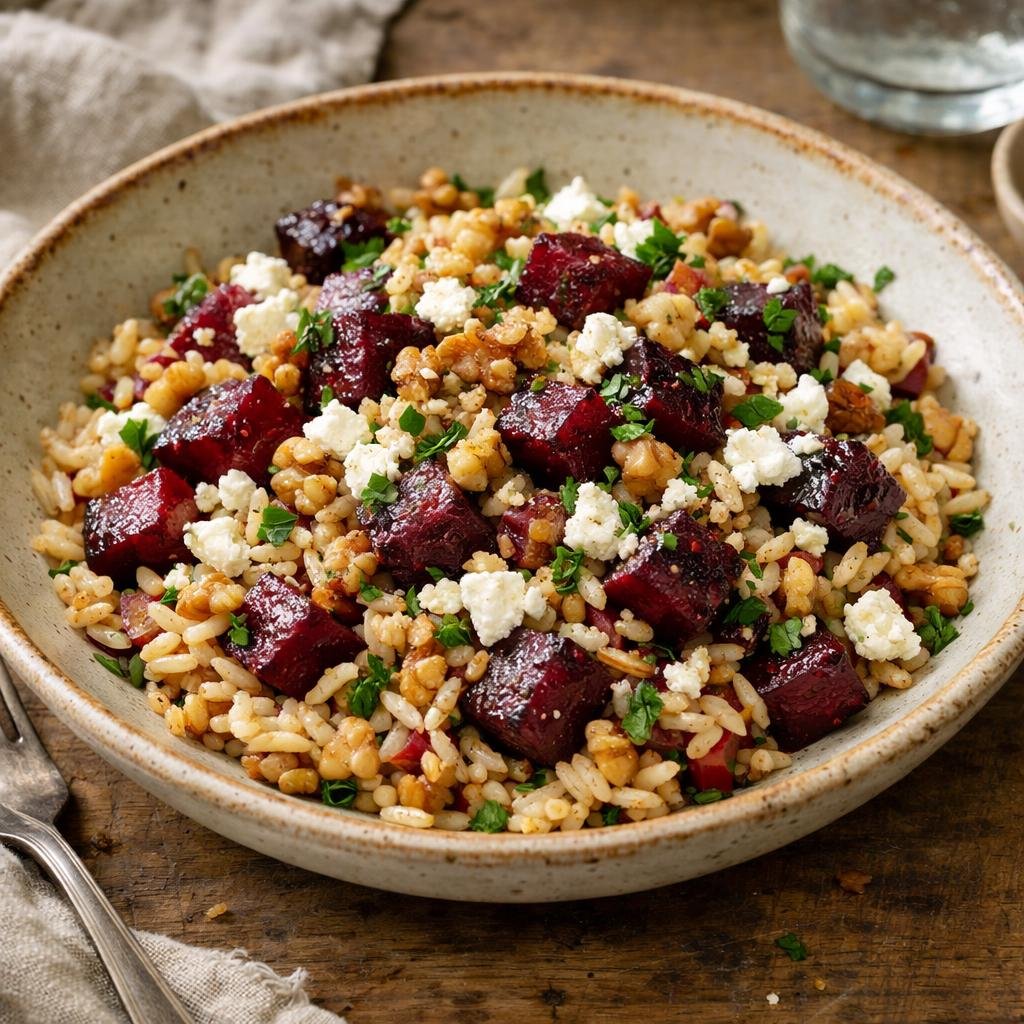 Salade tiède de riz
