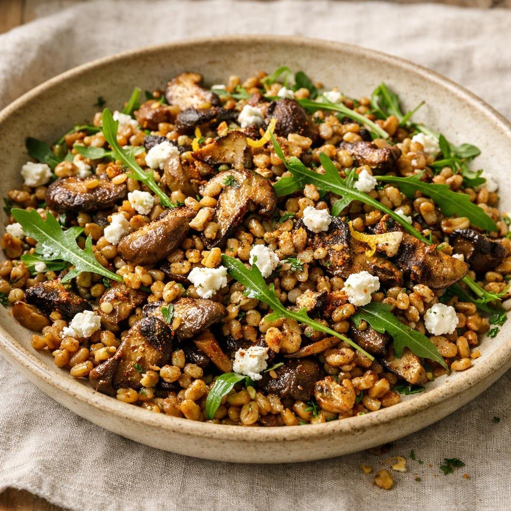 Salade tiède épeautre fumado