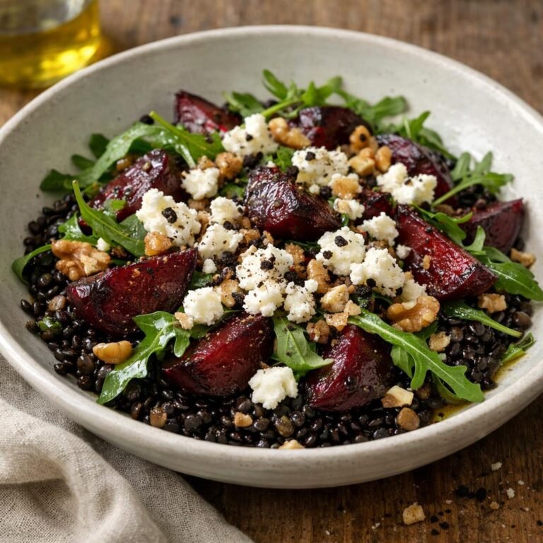 salade tiède lentilles beluga