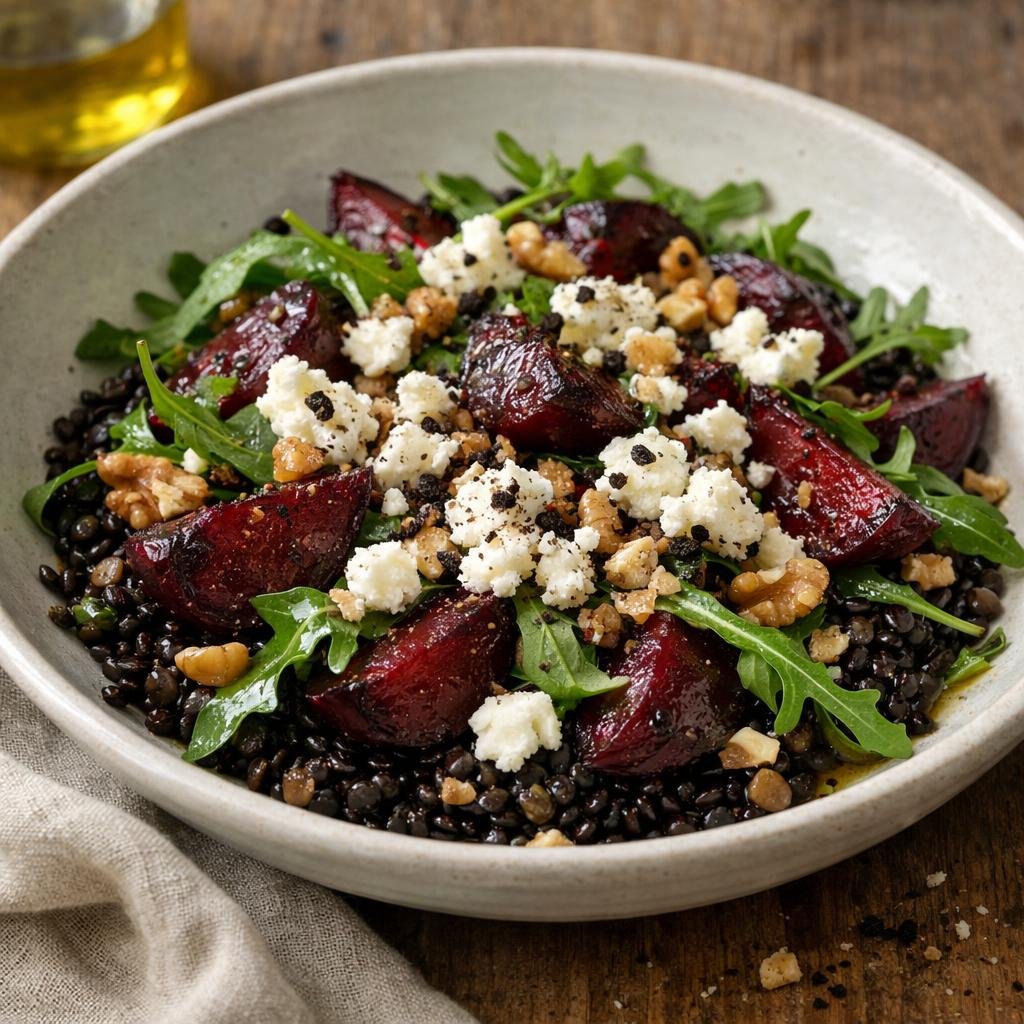 salade tiède lentilles beluga