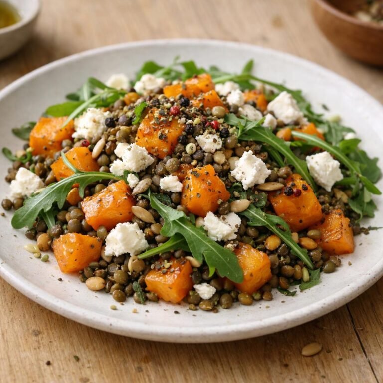 salade tiède lentilles butternut