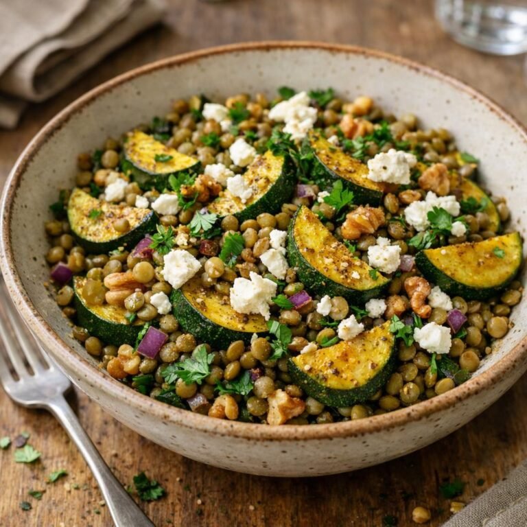 salade tiède lentilles curry