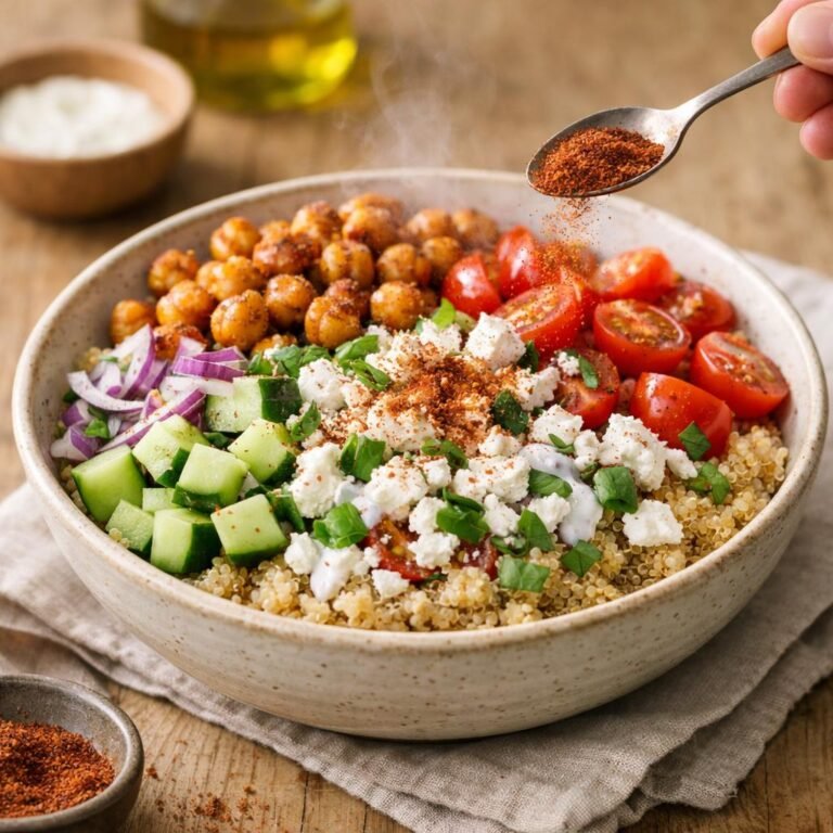 Salade tiède quinoa