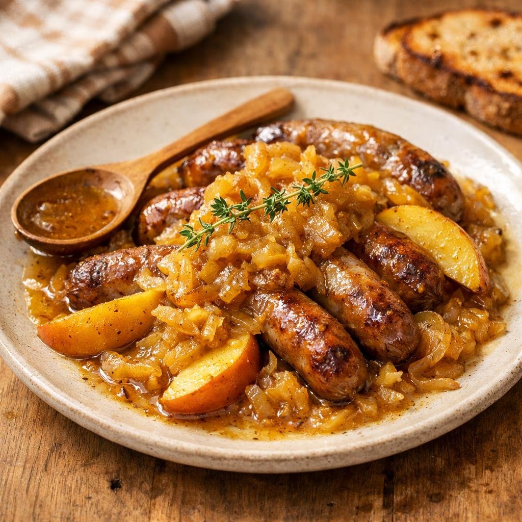 saucisses caramélisées