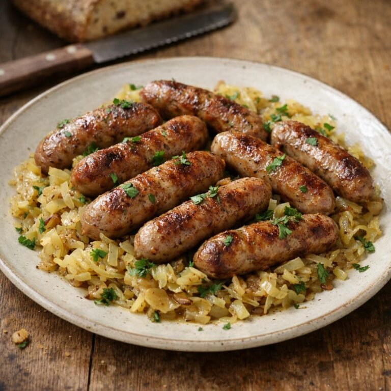 Saucisses d'agneau au carvi