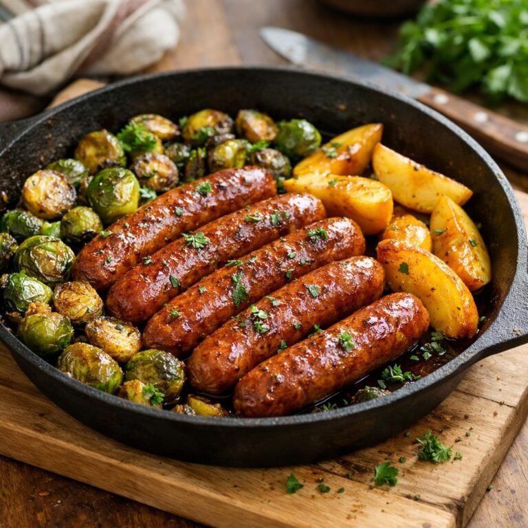 saucisses fumées poêlées