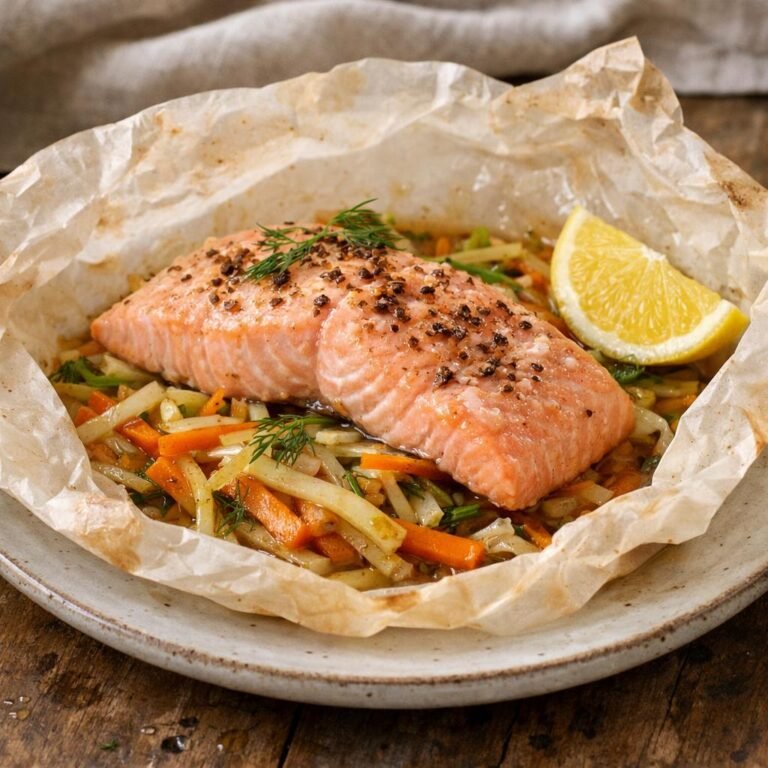 Saumon en papillote ajowan