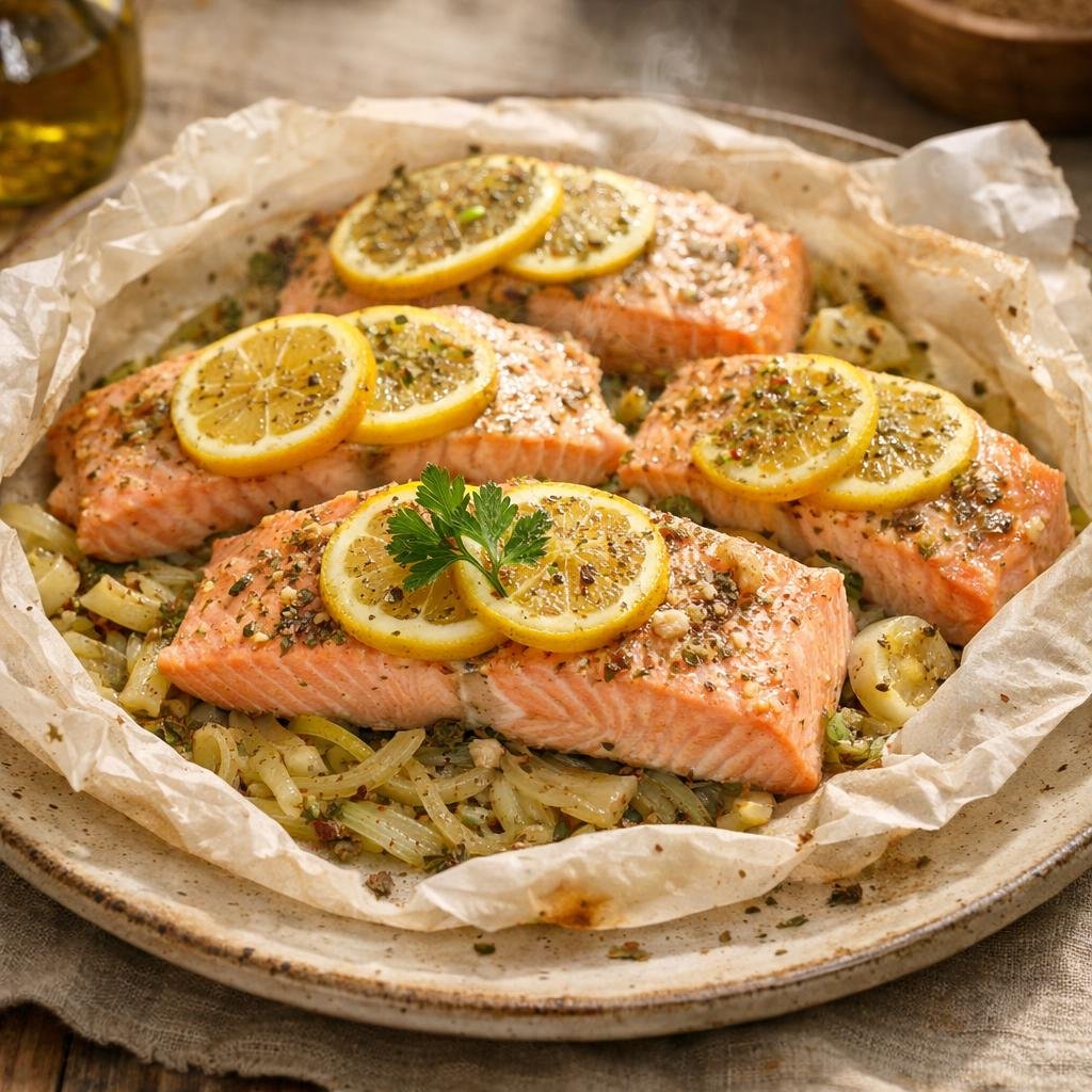 Saumon en papillote