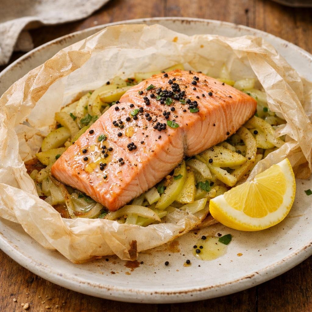 Saumon en papillote