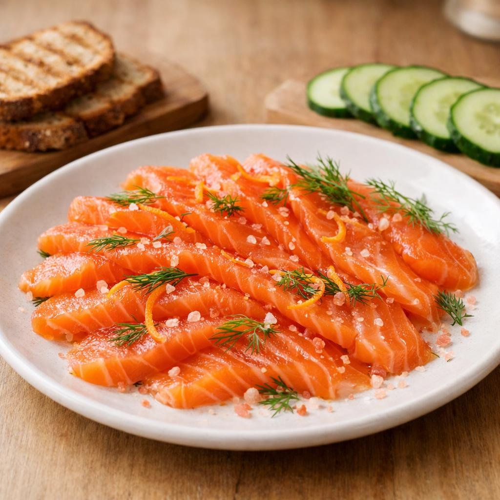 saumon gravlax sel rose