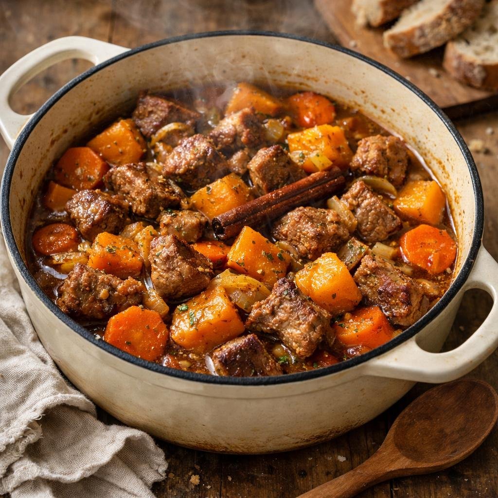 sauté d'agneau potimarron