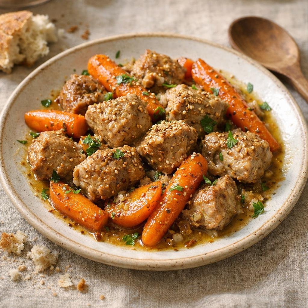 Sauté de porc moutarde
