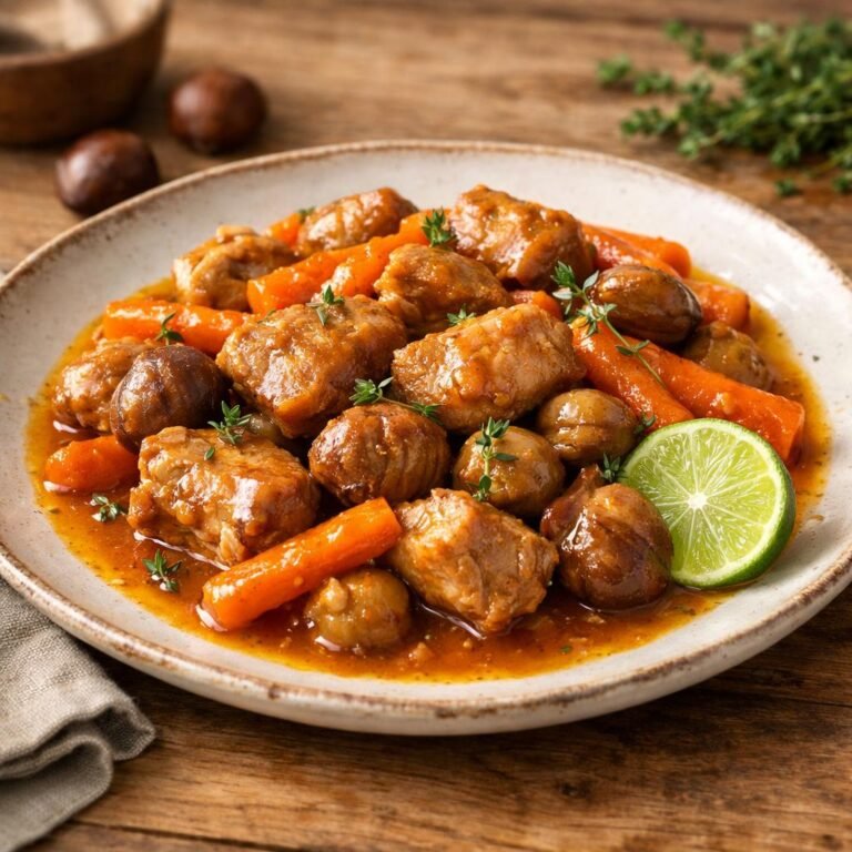 sauté de porc mangue